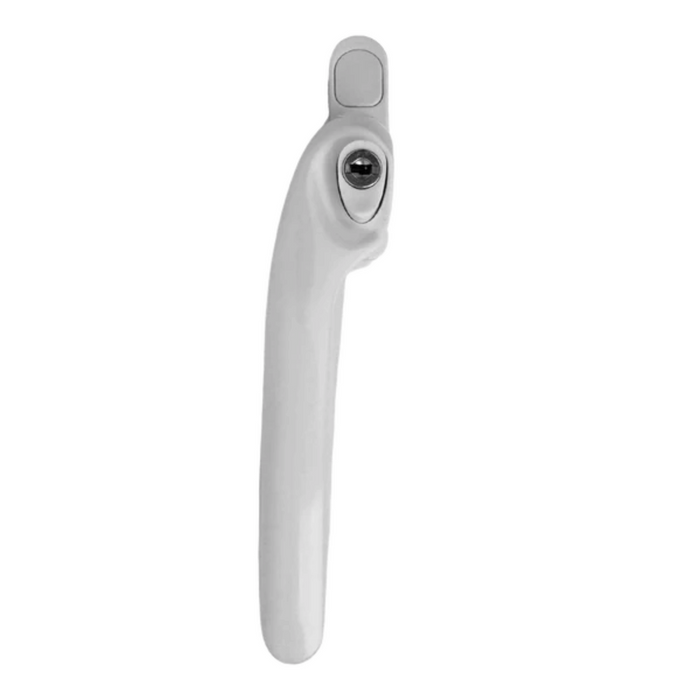 UPVC Cranked Right & Left Hand Espagnolette Window Handles 40mm Spindle 43mm Screw Centres