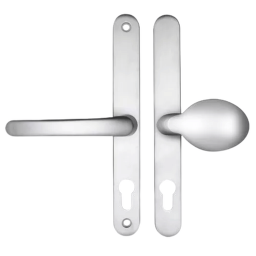 UPVC Lever Moveable Pad uPVC Door Handles for Multipoint Locks – 68mm PZ, 215mm Screw Centres, Sprung