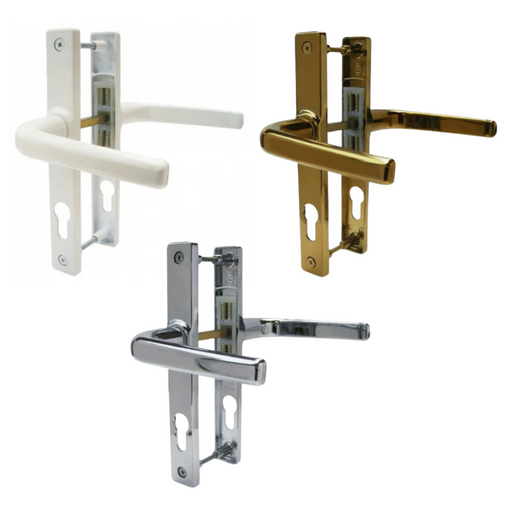 Kore Ferco 70 mm PZ UPVC Door Handle Lever Pair 180mm Centres 205mm Backplate upvc door handles 180mm screw centres