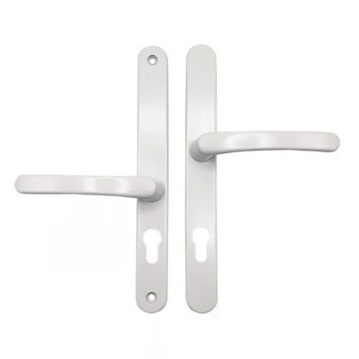 Offset Lever Lever uPVC Multipoint Door Handles – 48/87mm PZ Centres – Sprung – 240mm Screw Fixing Centres