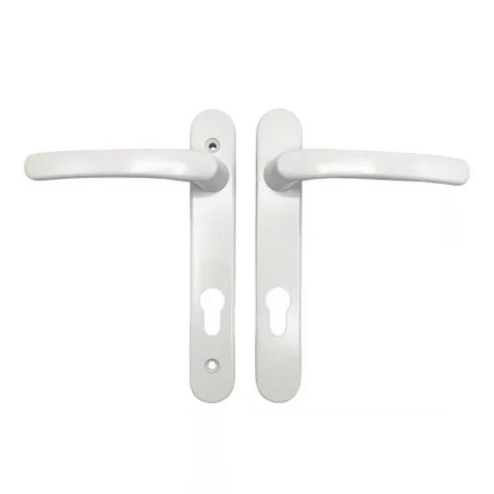 White Avocet Roto Door Handle 92pz 163mm Screw Fix Retro Replace Match