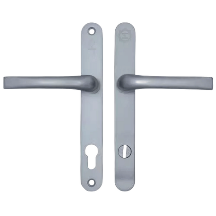 Mila ProSecure TS007 2-Star uPVC Multipoint Door Handles – Sprung Lever Lever, 92mm PZ, 212mm Screw Centres