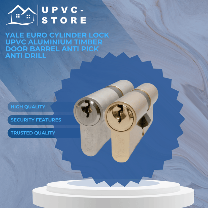 YALE Euro Cylinder Lock uPVC Aluminium Timber Door Barrel Anti Pick Anti Drill