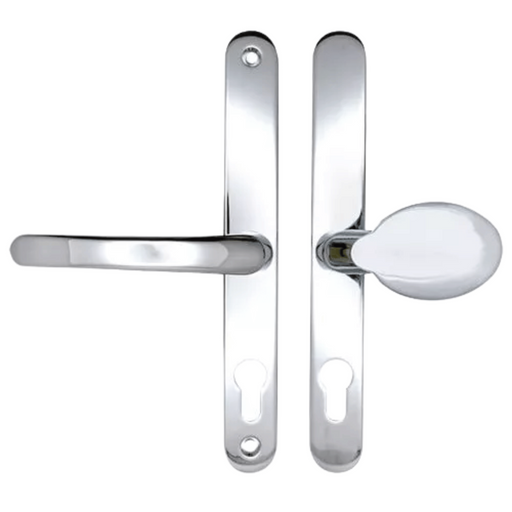 UPVC Lever Moveable Pad uPVC Door Handles for Multipoint Locks – 68mm PZ, 215mm Screw Centres, Sprung