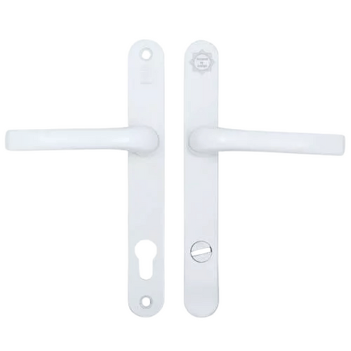 Mila ProSecure TS007 2-Star uPVC Multipoint Door Handles – Sprung Lever Lever, 92mm PZ, 212mm Screw Centres