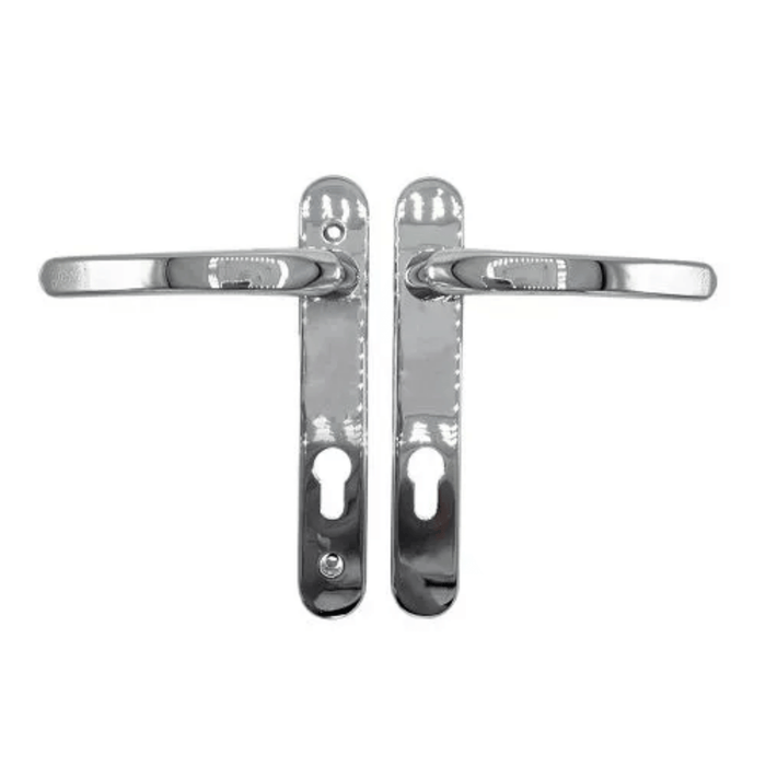 White Avocet Roto Door Handle 92pz 163mm Screw Fix Retro Replace Match