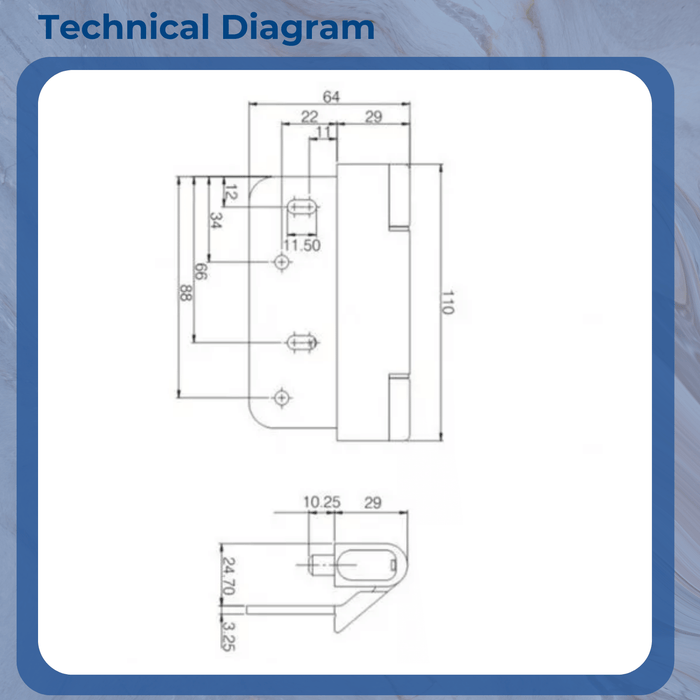 High-Performance Ideal Composite Door Hinge – Adjustable and Durable Design