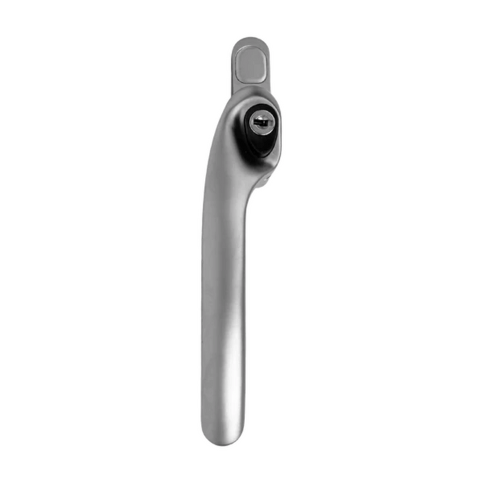UPVC Cranked Right & Left Hand Espagnolette Window Handles 40mm Spindle 43mm Screw Centres