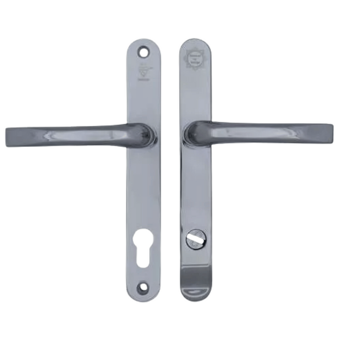Mila ProSecure TS007 2-Star uPVC Multipoint Door Handles – Sprung Lever Lever, 92mm PZ, 212mm Screw Centres