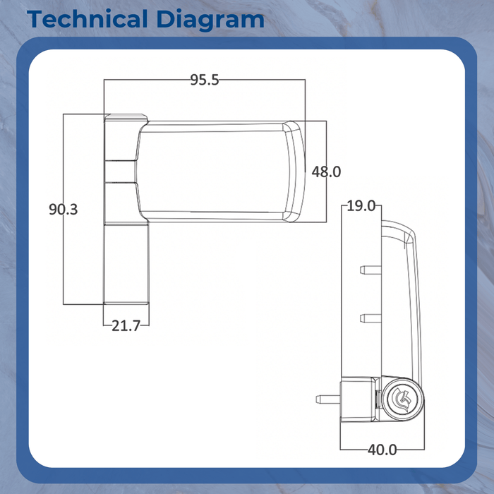 TROJAN PATRIOT PLUS FLAG HINGE IN WHITE FOR UPVC DOOR