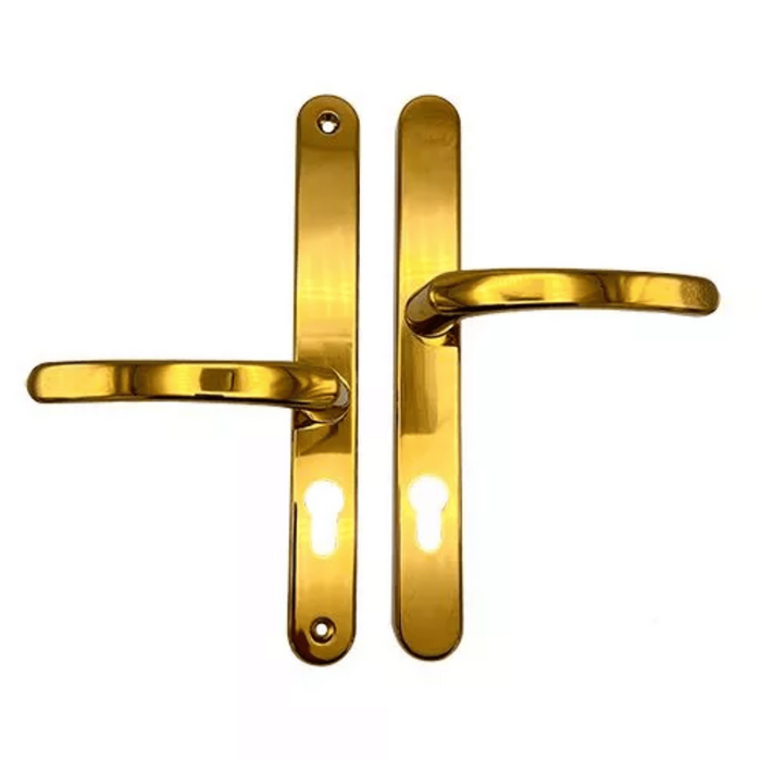 Offset Lever Lever uPVC Multipoint Door Handles – 48/87mm PZ Centres – Sprung – 240mm Screw Fixing Centres