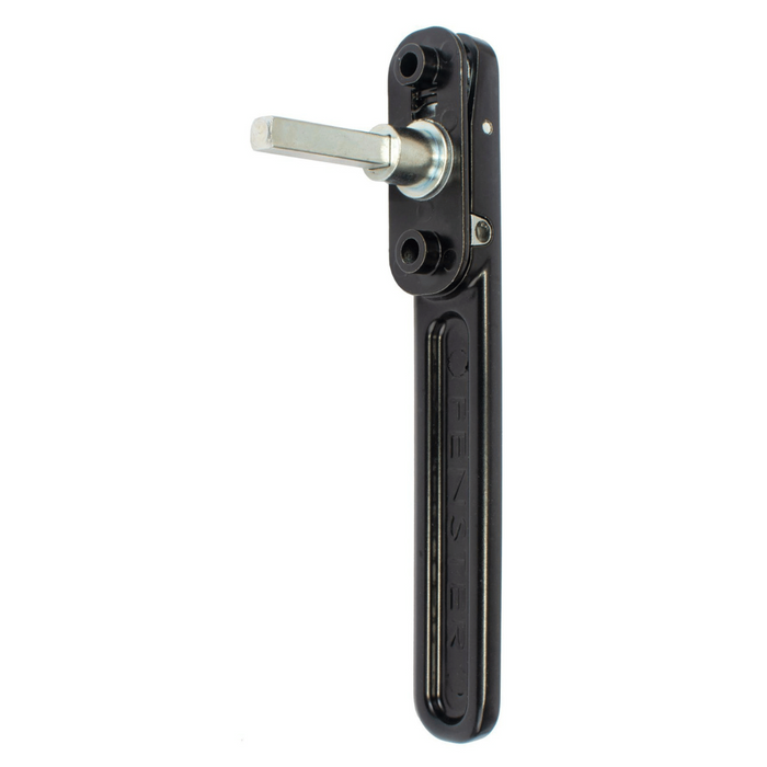 Fenster Genesis Sliding Bi Fold Locking Black Door Handle Short Base Smooth Finish