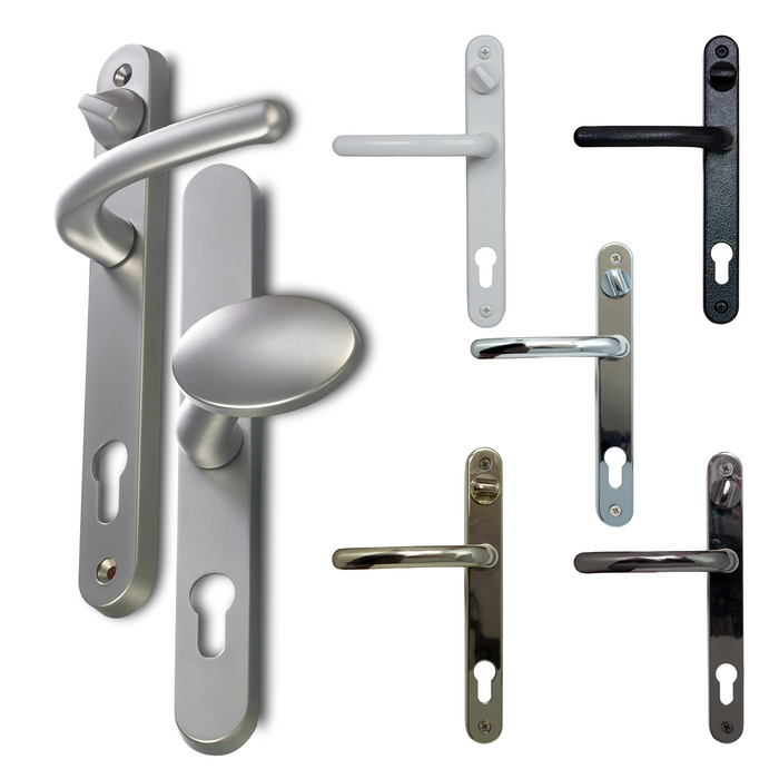 Balmoral Sprung 92/62 pz Offset Snib Lever Pad Door Handle 215mm Screws