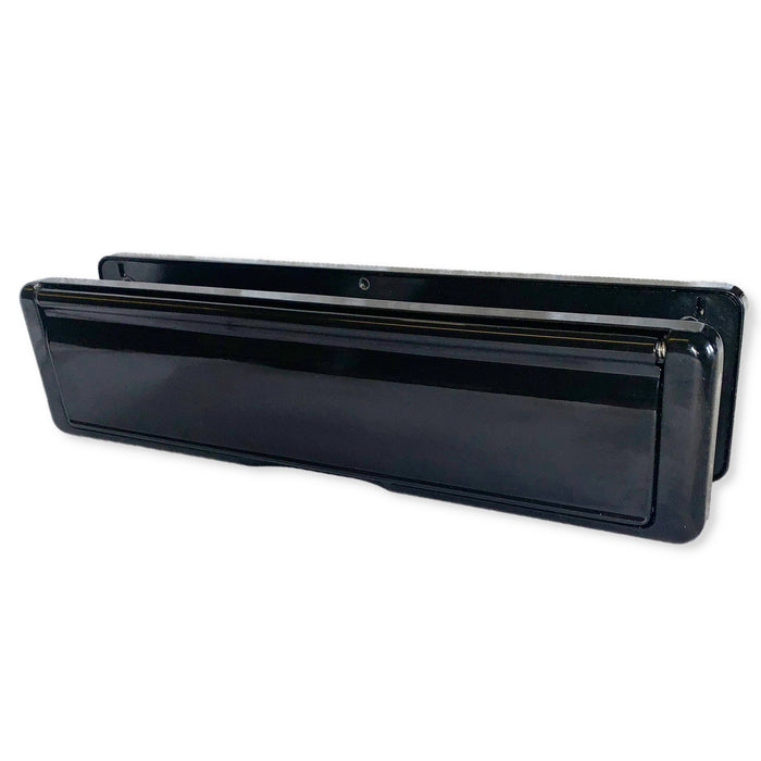 Fab Fix Nu Mail Heavy Duty 12" Inch Sprung Letter Box Plate UPVC Wooden Doors