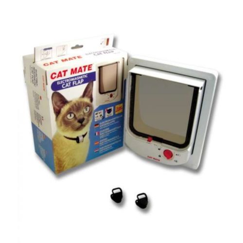 Pet Mate Electromagnetic Cat Flap Door White 254 W