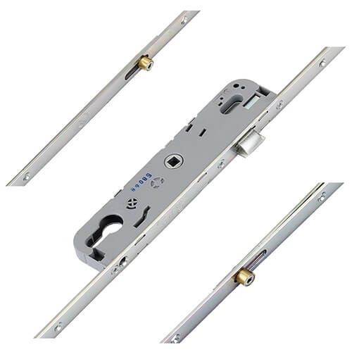 GU Ferco Latch, 2 Rollers 70pz 28mm 35mm Backset - 16mm Faceplate