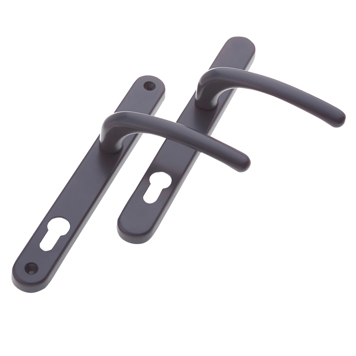 Anthracite Grey RAL 7016 uPVC Door Handle 92PZ Sprung Double Glazing Pair Set Patio PVC Front Lever 92mm