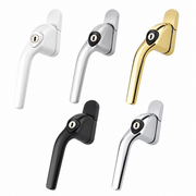 Mila ProLinea Curve cranked window handles in five finishes