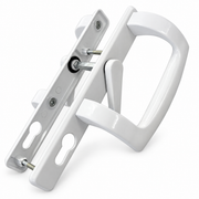 White patio handle pair reverse view