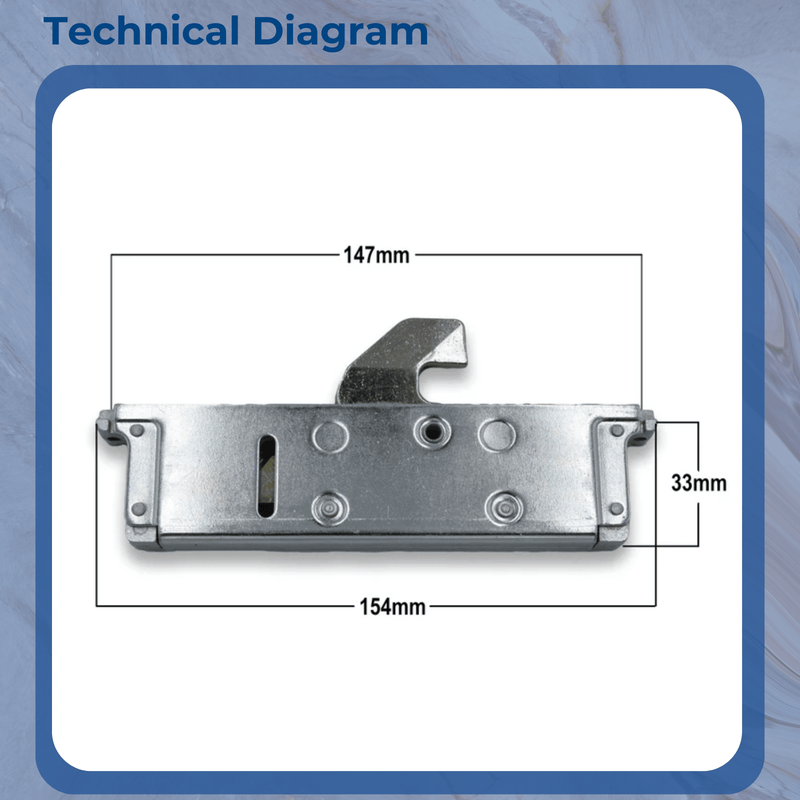 Yale Lockmaster Mila Hook Replacement Gearbox Door Lock
