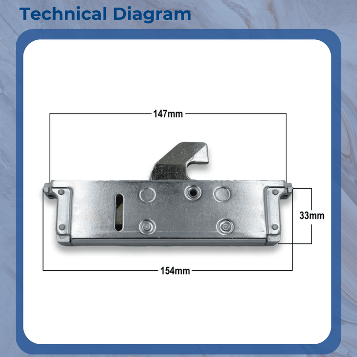 Yale Lockmaster Mila Hook Replacement Gearbox Door Lock