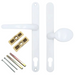 Offset Lever/Pad uPVC Multipoint Door Handles – 117mm/86mm PZ – 237mm Screw Centres – Sprung