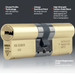 Nickel Brass 3 Star Euro Cylinder Anti Snap Bump High Security uPVC Door Barrel TS007:2014 Lock …