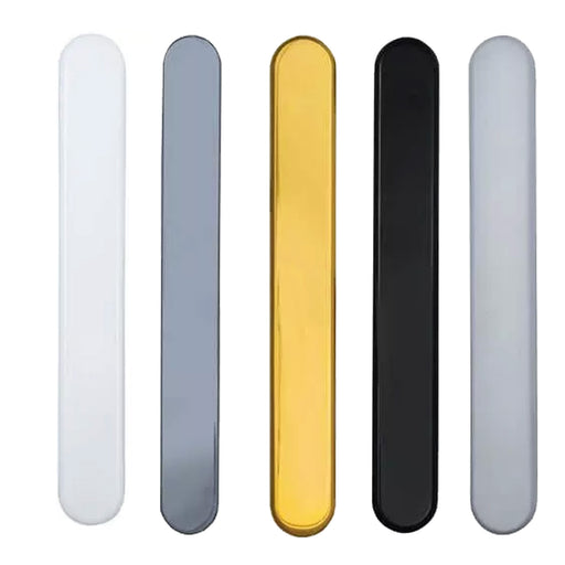 uPVC Door Handle Blank Plate French Doors Blanking Handle PVC 215mm Screw Centres Short Backplate