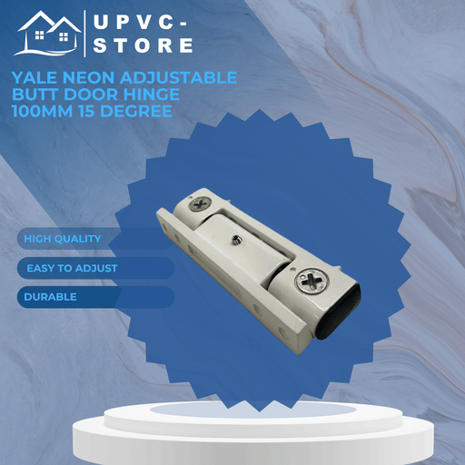 Yale Neon Adjustable Butt Door Hinge 100mm 15 degree