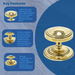 Aged Brass Art Deco Centre Door Knob