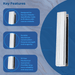 Yale 12'' Slimline Letterbox Metal Letter Plate Set UPVC Wood Door Paddock Slim