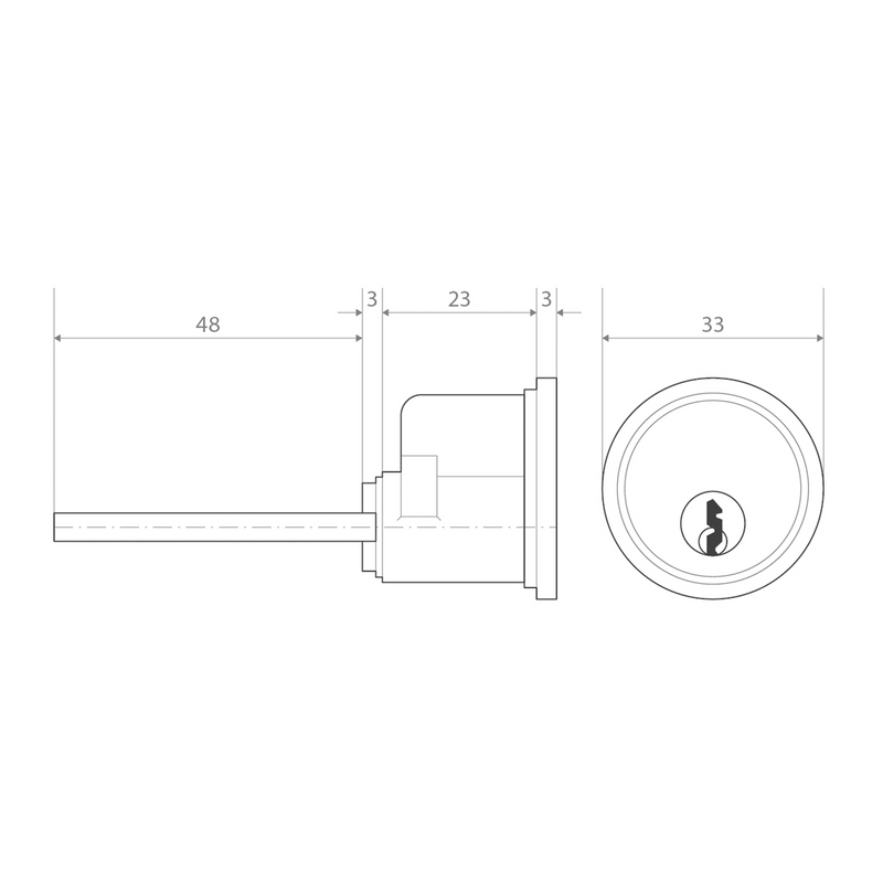 APECs XS Standard Rim Cylinder 3 keys Replacement Door Lock Nightlatch Latch