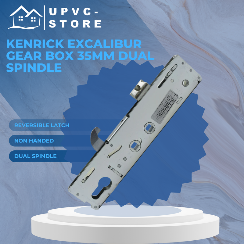 Kenrick Excalibur Multi Point Upvc Door Gear Box Lock case 35mm Dual Spindle