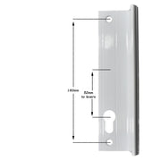 Genuine Fullex Patio Door Handle 52pz 180mm Screw Fix White 506 Series 2