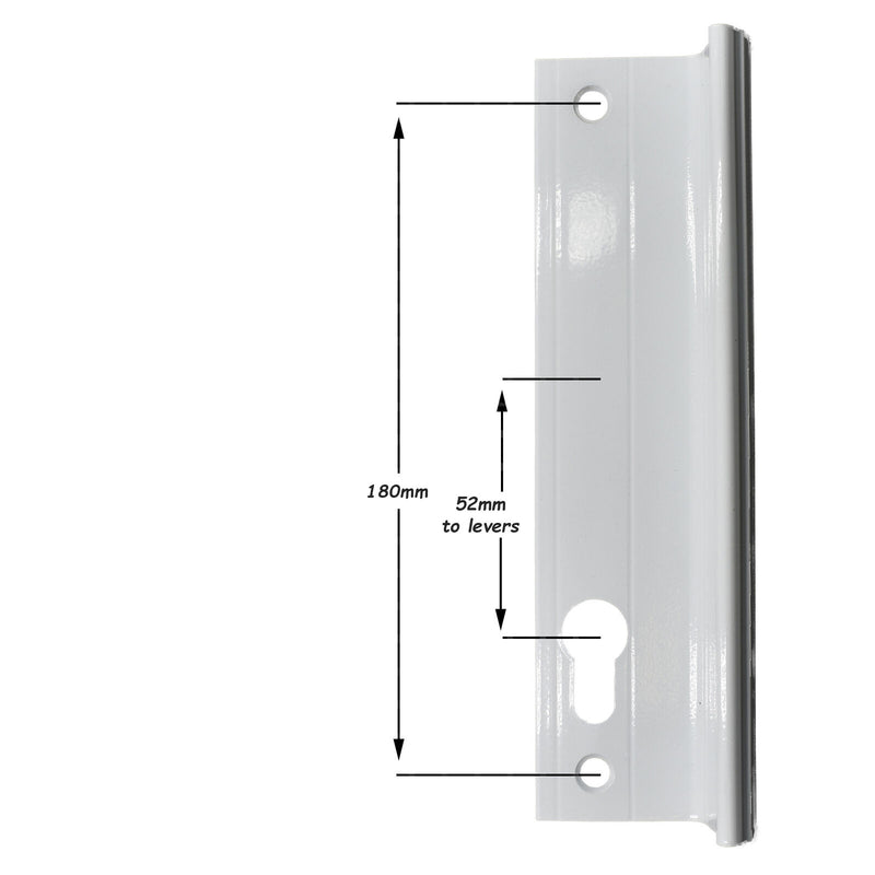 Genuine Fullex Patio Door Handle 52pz 180mm Screw Fix White 506 Series 2