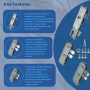 Refurbishment Kit Thunderbolt Split Spindle Version 35mm or 45mm Backset