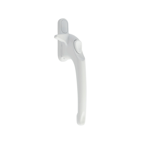 Ellbee Non Locking Cockspur uPVC Window Handle Cockspur Window Handle White Double Glazed 21mm Backset - New Design