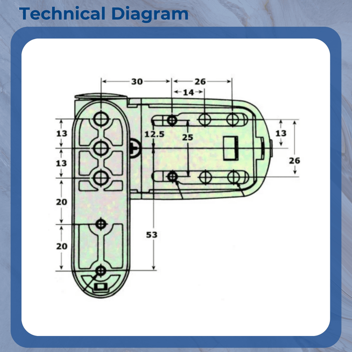 UPVC Double Glazing Door Flag Hinges Adjustable Avocet MT3D Triad Brown