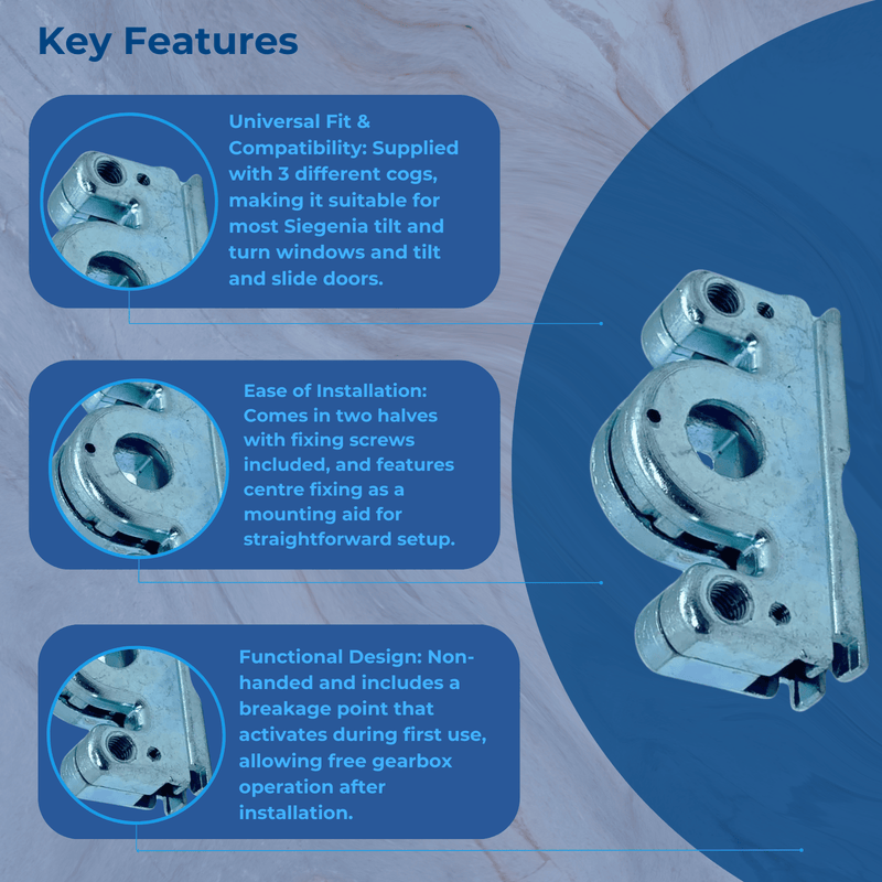 Window Gearboxes SI Siegenia Drive Gear Replacement Tilt and Turn Window Gearbox — UPVCSTORE