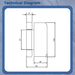 UPVC Double Glazing Door Flag Hinge Adjustable by Mila Evolution White