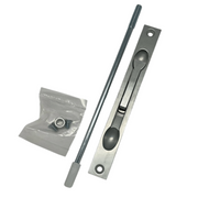 Axim Flush Bolts – 20mm Wide Faceplate for Aluminium Doors and Windows -  Two rod length  options: 110mm  and 230mm