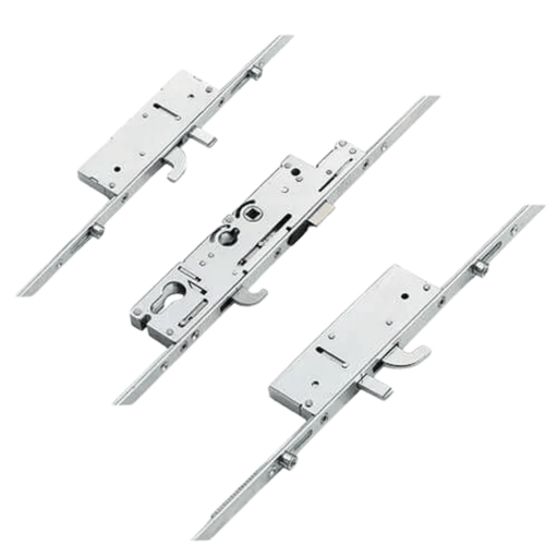 Fullex XL Multipoint Door Lock – 3 Hooks, 2 Anti-Lift Pins, 4 Rollers, Latch – 721mm Top Hook to Spindle