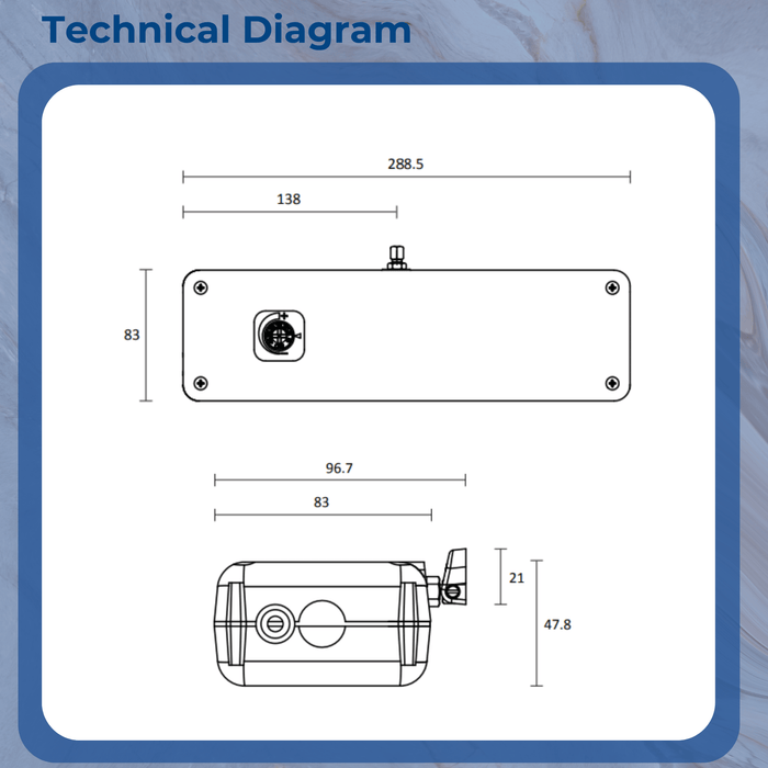 Highline Window Controls ACK4 300N Electric Chain Actuator – Adjustable Stroke Window Opener