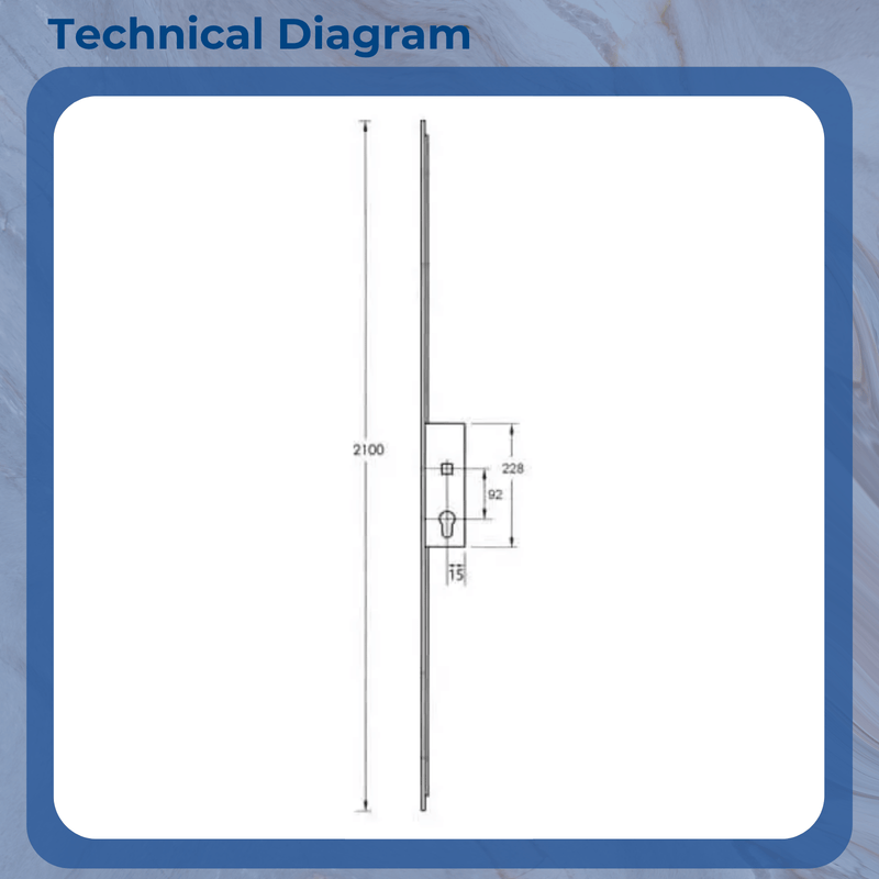 Lockmaster Passive Door Lock – Lift Lever Operation & Shootbolt Compatible