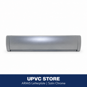 ARMiS letterplate in Satin Chrome