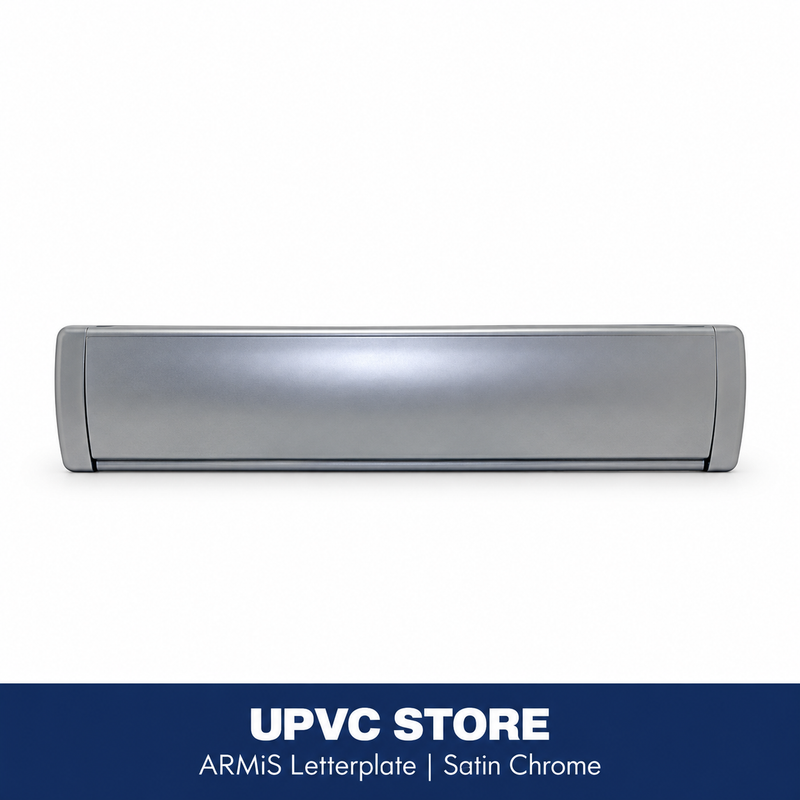 ARMiS letterplate in Satin Chrome