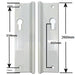 uPVC Fuhr Sliding Patio Door Handle 90pz - Inline Lever Pair Set 210mm screw centres