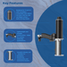 400ml Pneumatic Dual Cartridge Adhesive Gun – 1:1 & 2:1 Ratio DP400-100-01