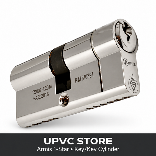 Armis TS007 1 Star Euro Cylinders - Chrome