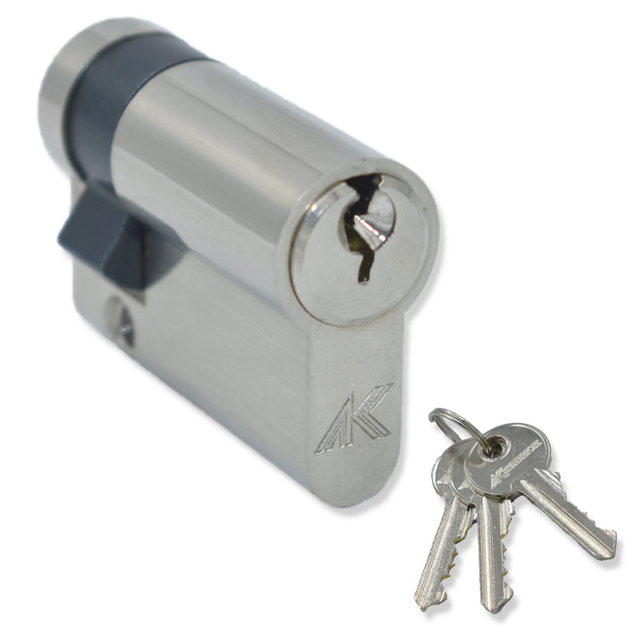 Replacement Garage Door Lock 35/10 Half Euro Cylinder Lock uPVC Aluminium Door Barrel